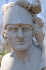 Image showing portrait sculpture of the god of war Mars