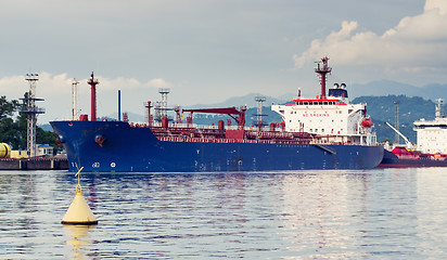 Image showing Tanker in port