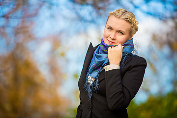 Image showing Young girl in the park