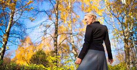 Image showing Young girl in the park