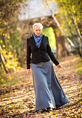 Image showing Young girl in the park