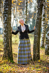 Image showing Young girl in the park