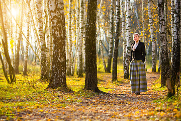 Image showing Young girl in the park