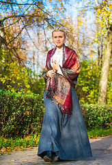 Image showing Young girl in the park