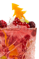 Image showing Berries new year cocktail