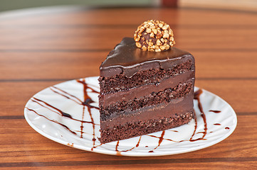 Image showing chocolate cake piece