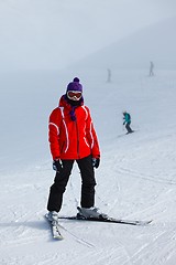 Image showing Skiing