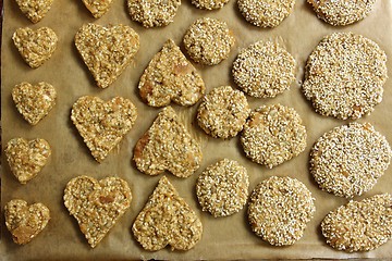 Image showing Oat biscuits