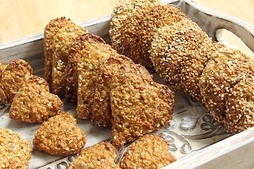 Image showing Oat biscuits