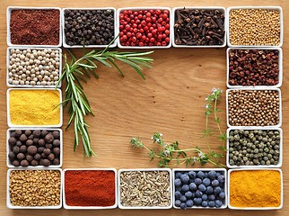 Image showing Spices and herbs.