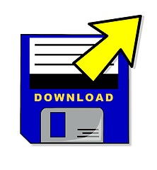 Image showing dowload from floppy disk