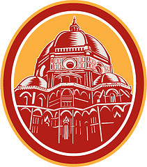 Image showing Dome of Florence Cathedral Front Woodcut