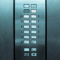 Image showing Lift elevator keypad