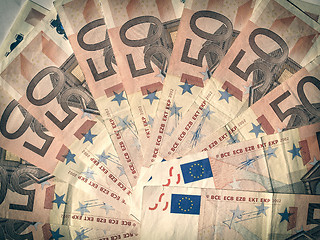 Image showing Retro look Euro note