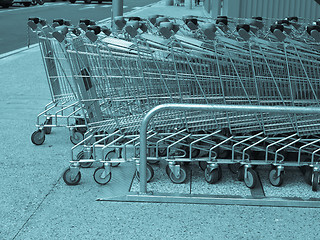 Image showing Shopping carts