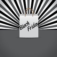 Image showing Black friday advertising background design