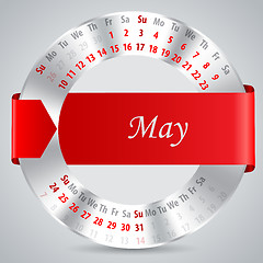 Image showing 2015 may calendar design