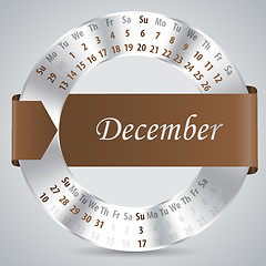 Image showing 2015 december calendar design