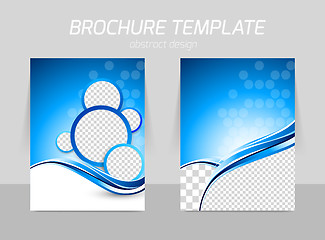 Image showing Flyer template back and front design