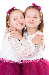 Image showing Happy twins