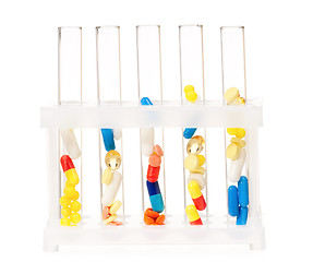 Image showing Colorful pills