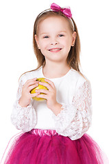 Image showing Girl with apple 