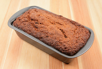 Image showing Freshly baked banana bread 