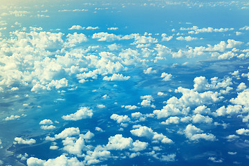 Image showing blue sky with white clouds