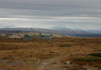 Image showing chalet cabins in Rondane