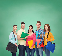 Image showing group of smiling teenagers