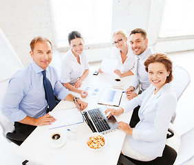 Image showing business team having meeting in office