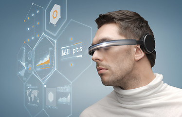 Image showing man in futuristic glasses
