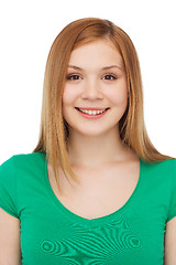 Image showing smiling teenage girl in casual clothes