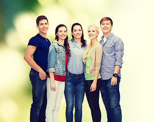 Image showing group of smiling students standing