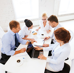 Image showing business team having meeting in office