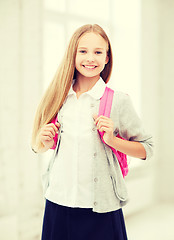 Image showing happy and smiling teenage girl