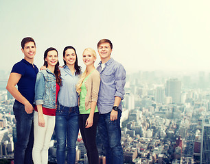 Image showing group of smiling students standing