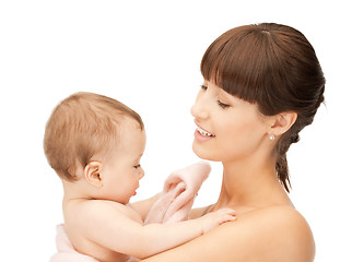 Image showing happy mother with baby