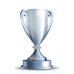 Image showing Silver trophy cup