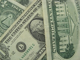 Image showing Dollars bank notes