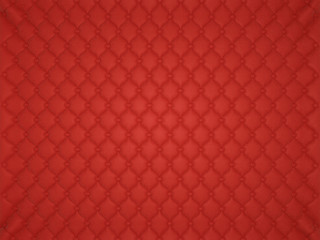 Image showing Red leather pattern with buttons and bumps