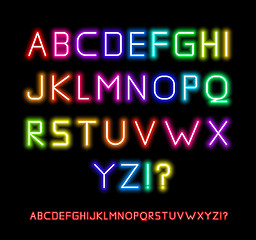 Image showing Neon Font