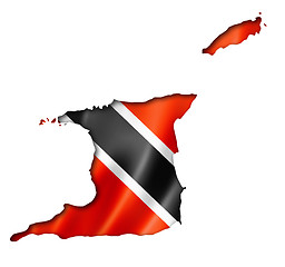 Image showing Trinidad And Tobago flag map