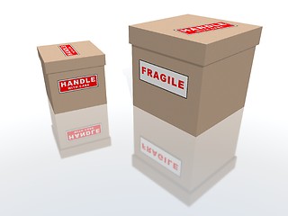 Image showing fragile packages