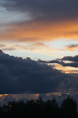 Image showing Sunset sky