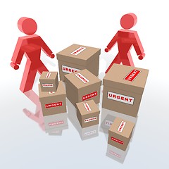 Image showing urgent packages to deliver