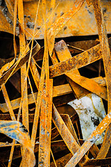 Image showing heap of rusty metal-scrap