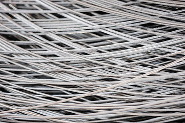 Image showing hank of metal wire background