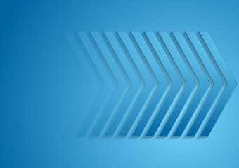 Image showing Abstract big arrows tech background