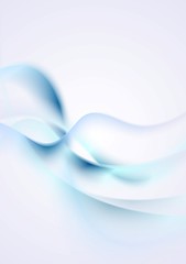 Image showing Elegant blue waves background